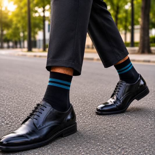Striped Crew Socks | Premium Cotton Casual Socks for Men & women