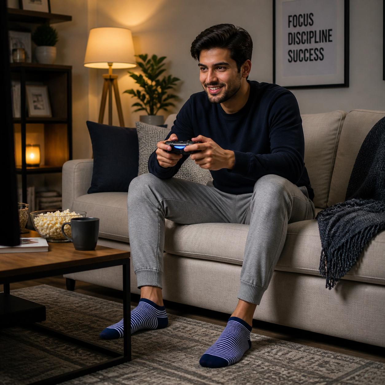 Premium Stripe & Solid Ankle Sock Set - Soft Cotton Blend, Stretchy Fit & Stylish Patterns.