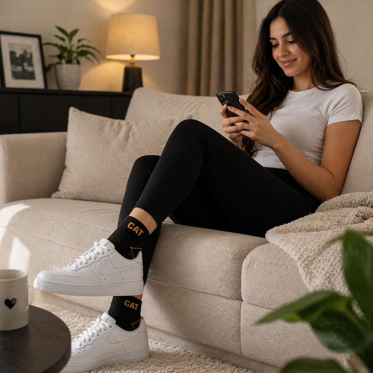 Caterpillar Ankle Socks for Men & Women – Premium Breathable Sports Socks | Anti-Slip Comfort