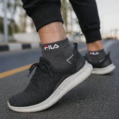 Premium Cotton Athletic Ankle Socks - Breathable Low-Cut Design, Cushioned Heel & Toe.