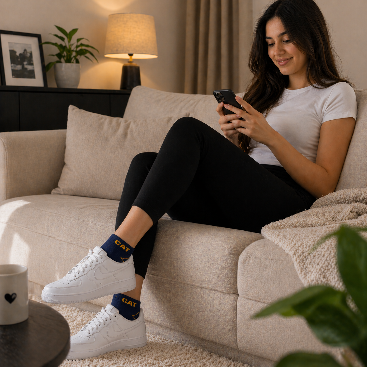 Caterpillar Ankle Socks for Men & Women – Premium Breathable Sports Socks | Anti-Slip Comfort
