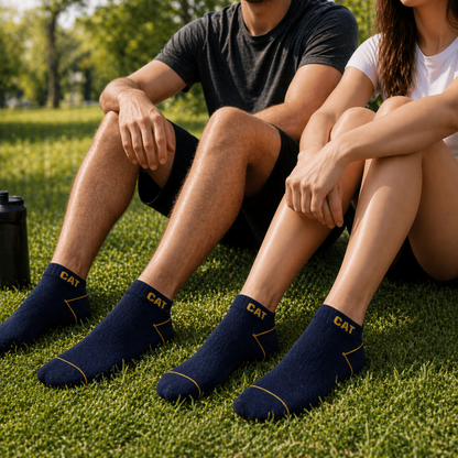 Caterpillar Ankle Socks for Men & Women – Premium Breathable Sports Socks | Anti-Slip Comfort