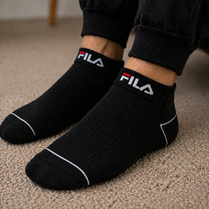 Premium Cotton Athletic Ankle Socks - Breathable Low-Cut Design, Cushioned Heel & Toe.