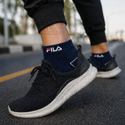 Premium Cotton Athletic Ankle Socks - Breathable Low-Cut Design, Cushioned Heel & Toe