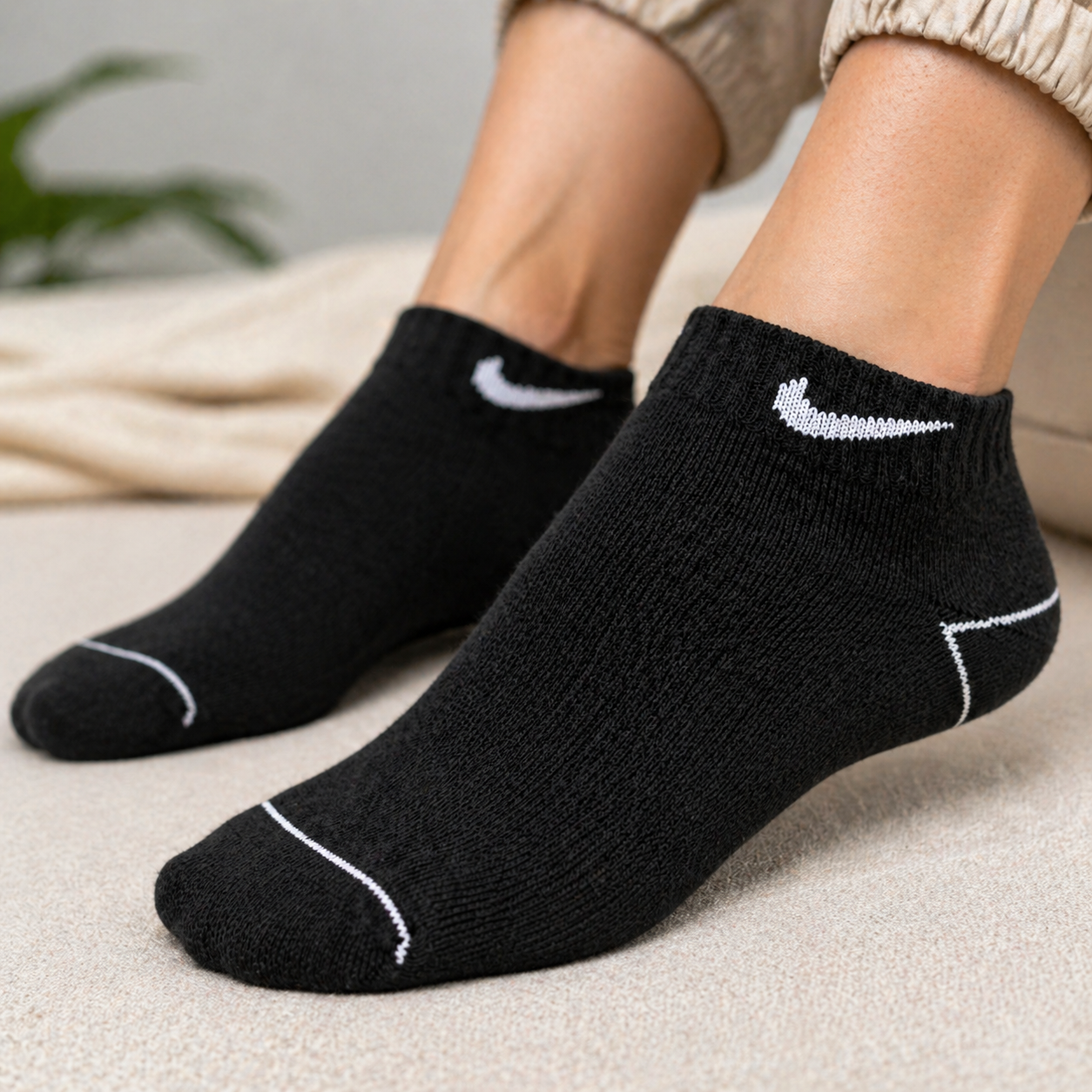 Nike Ankle Socks – Premium Cotton Comfort | Breathable Everyday Wear Socks