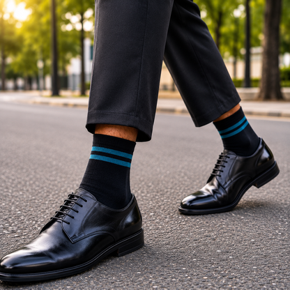 Striped Crew Socks | Premium Cotton Casual Socks for Men & women