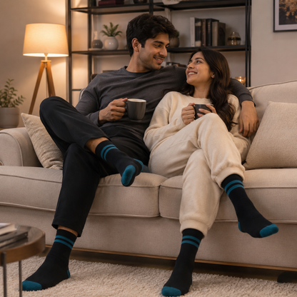 Striped Crew Socks | Premium Cotton Casual Socks for Men & women