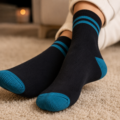 Striped Crew Socks | Premium Cotton Casual Socks for Men & women
