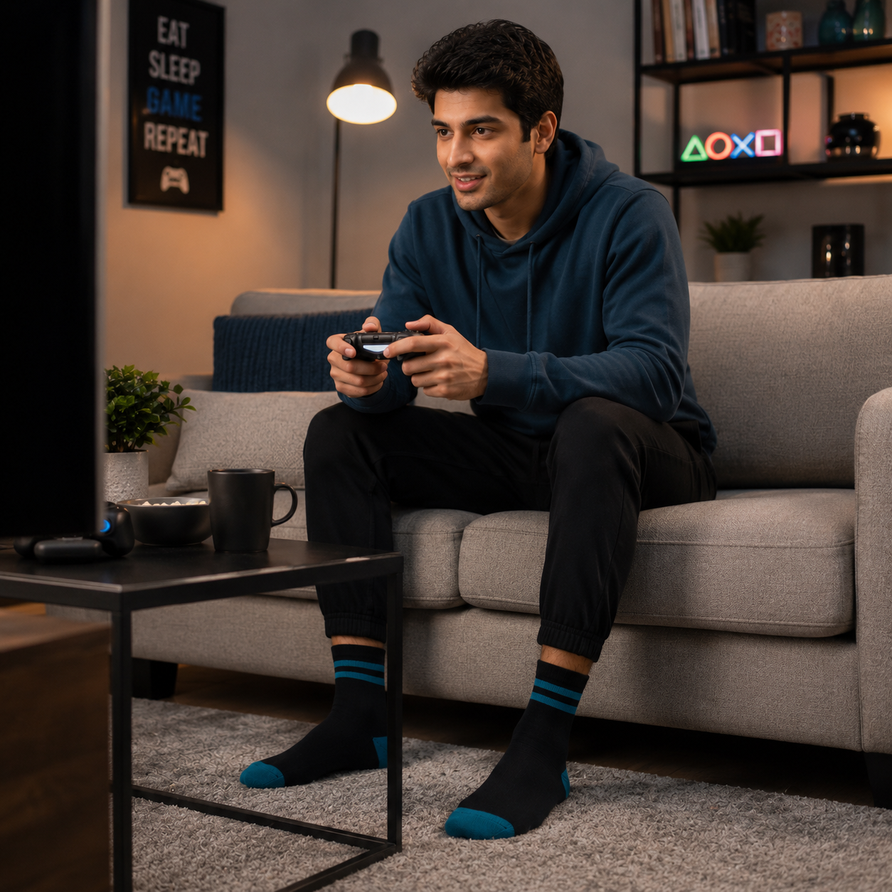 Striped Crew Socks | Premium Cotton Casual Socks for Men & women