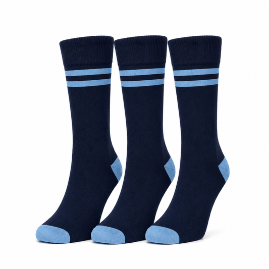 Striped Crew Socks | Premium Cotton Casual Socks for Men & women