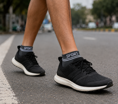 SPORT Premium Ankle Socks – Breathable Comfortable Everyday Socks for Men & Women