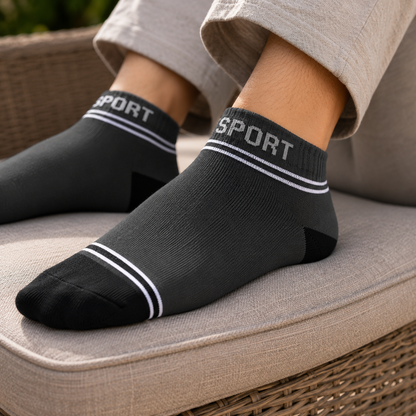 SPORT Premium Ankle Socks – Breathable Comfortable Everyday Socks for Men & Women