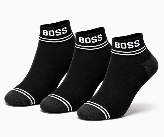 BOSS Premium Ankle Socks – Comfortable & Breathable Everyday Socks for Men & Women