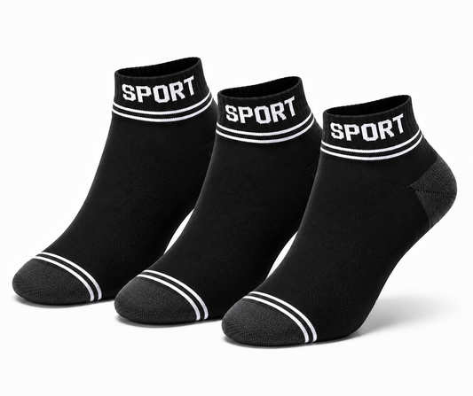 SPORT Premium Ankle Socks – Breathable Comfortable Everyday Socks for Men & Women