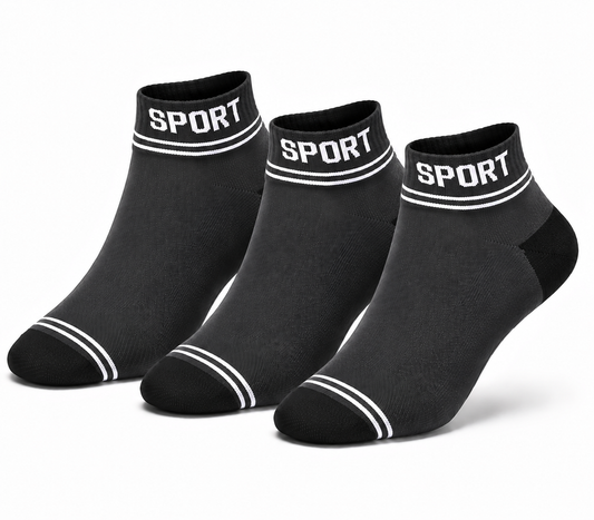 SPORT Premium Ankle Socks – Breathable Comfortable Everyday Socks for Men & Women