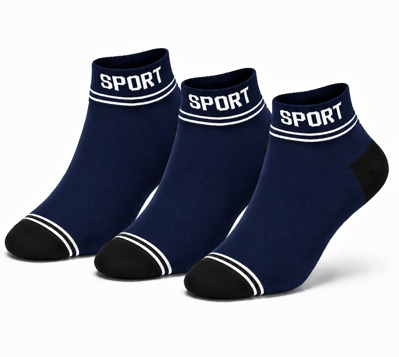 SPORT Premium Ankle Socks – Breathable Comfortable Everyday Socks for Men & Women