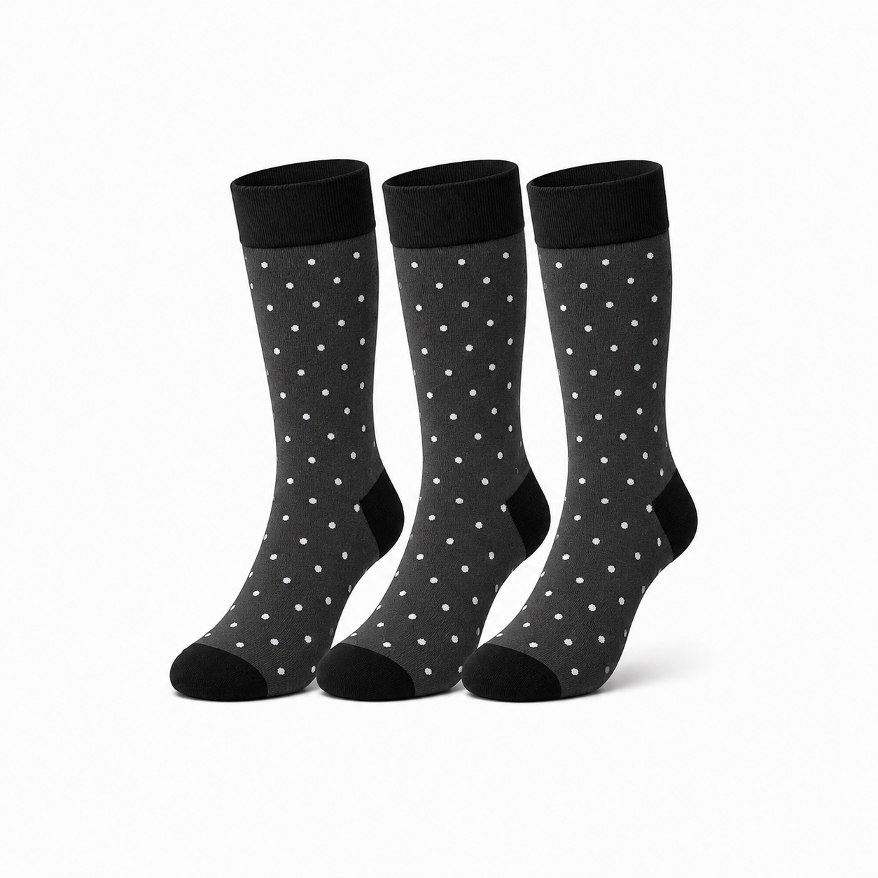 Polka Dot Crew Socks – Stylish Cotton Dress Socks for Men & Women