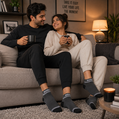 BOSS Premium Ankle Socks – Comfortable & Breathable Everyday Socks for Men & Women