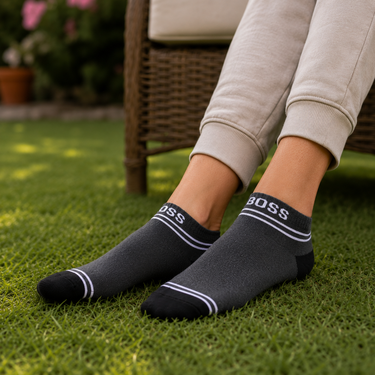 BOSS Premium Ankle Socks – Comfortable & Breathable Everyday Socks for Men & Women