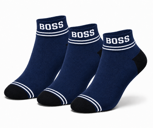 BOSS Premium Ankle Socks – Comfortable & Breathable Everyday Socks for Men & Women