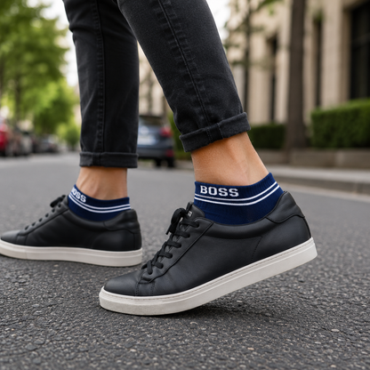 BOSS Premium Ankle Socks – Comfortable & Breathable Everyday Socks for Men & Women