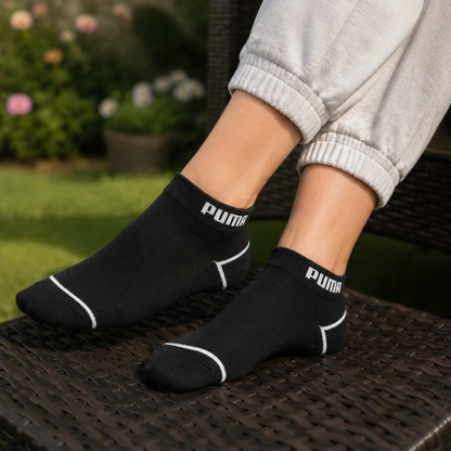 PUMA Ankle Socks Packs – Premium Cotton Low Cut Socks for Men & Women | Breathable Everyday Wear