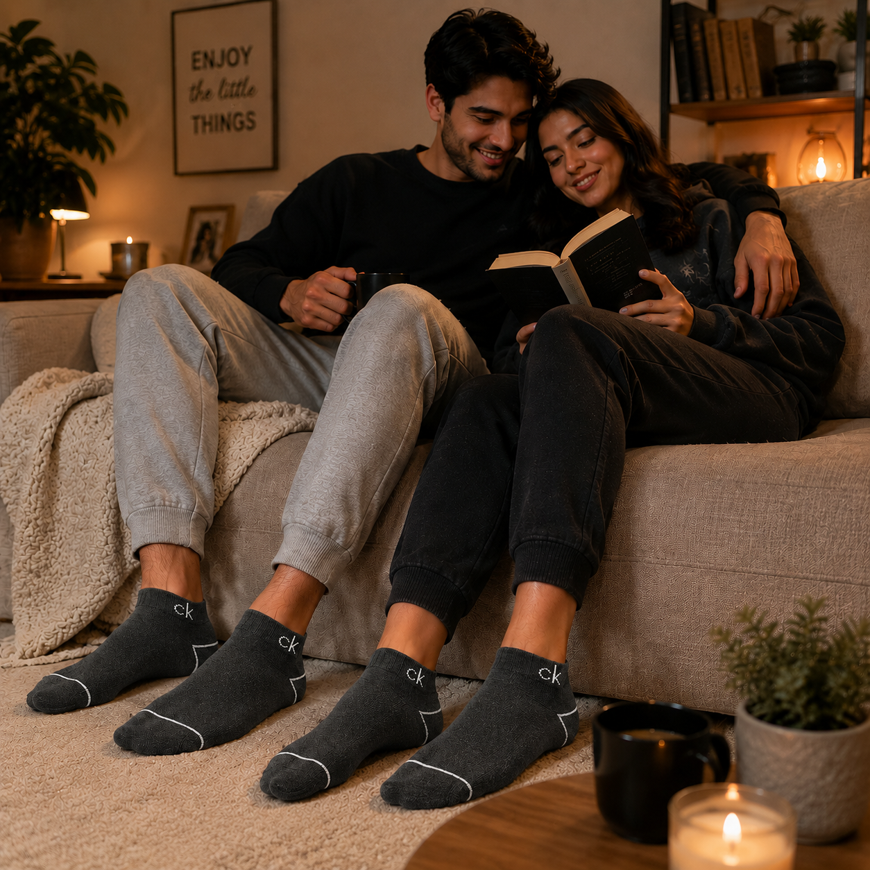 Calvin Klein CK Ankle Socks Pack – Premium Cotton Blend Low Cut Socks for Men & Women