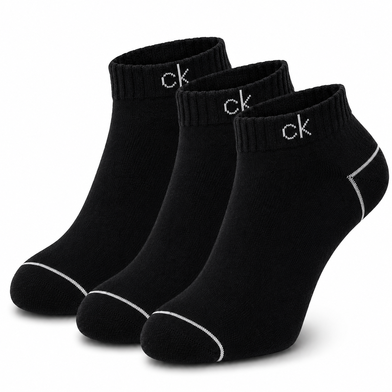 Calvin Klein CK Ankle Socks Pack – Premium Cotton Blend Low Cut Socks for Men & Women