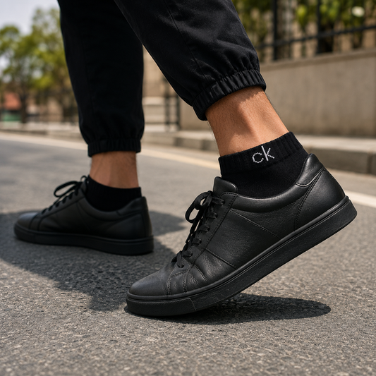 Calvin Klein CK Ankle Socks Pack – Premium Cotton Blend Low Cut Socks for Men & Women