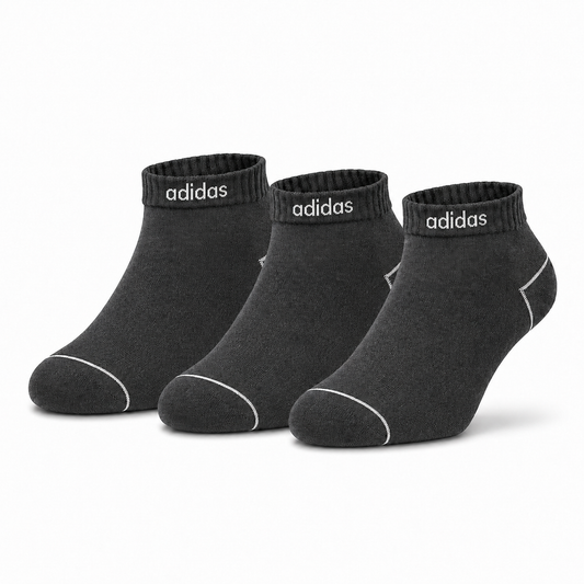 Unisex Athletic Ankle Socks Pack - Breathable Cotton Blend, Cushioned Support for Sports & Casual.