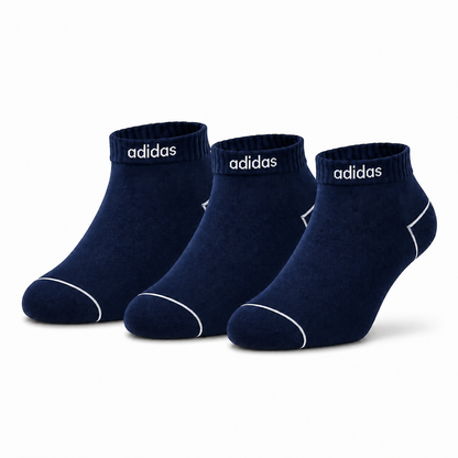 Unisex Athletic Ankle Socks Pack - Breathable Cotton Blend, Cushioned Support for Sports & Casual.