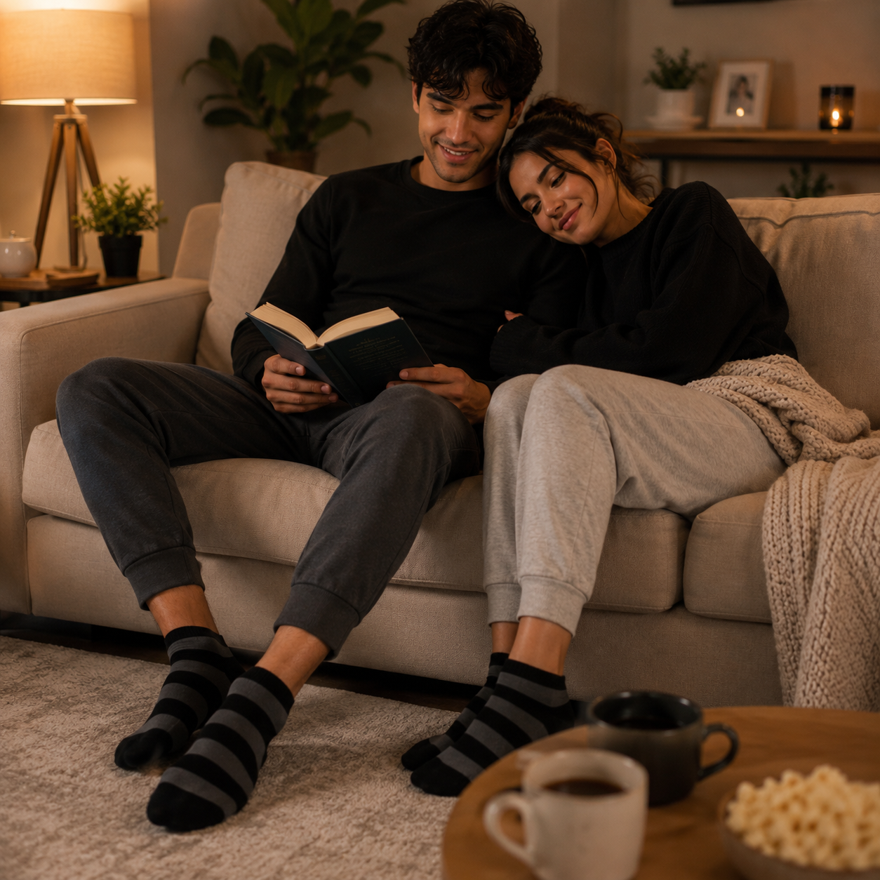 Premium Ankle Stripe Socks – Everyday Comfort & Breathable Casual Wear