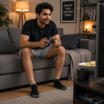 Men’s Ankle Socks – Breathable Everyday Comfort | Soft Casual Low Cut Socks