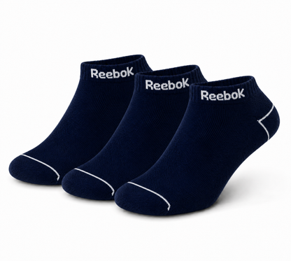 REEBOK Premium Comfort Ankle Socks - Breathable Mesh, Arch Support & Cushioned Athletic Fit.