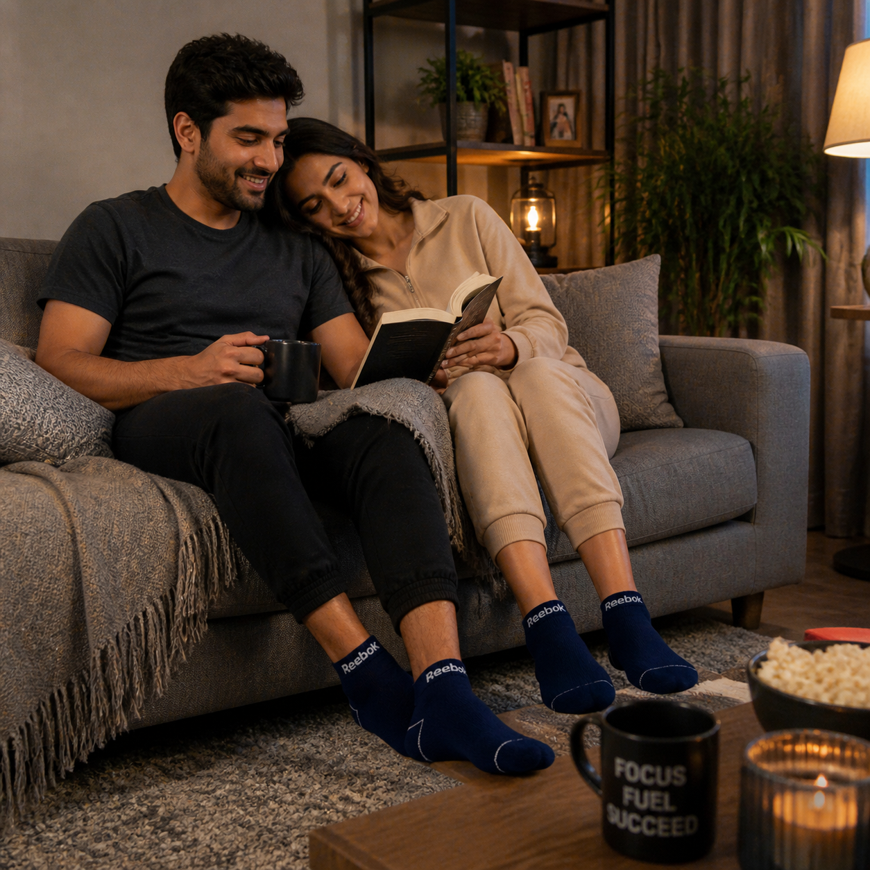 REEBOK Premium Comfort Ankle Socks - Breathable Mesh, Arch Support & Cushioned Athletic Fit.