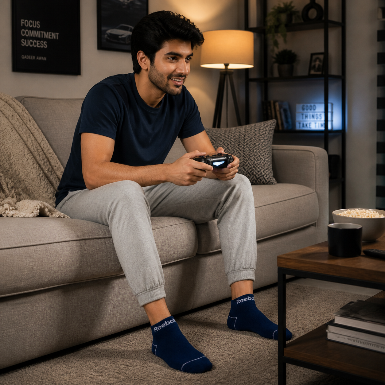 REEBOK Premium Comfort Ankle Socks - Breathable Mesh, Arch Support & Cushioned Athletic Fit.