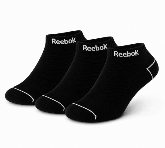 REEBOK Premium Comfort Ankle Socks - Breathable Mesh, Arch Support & Cushioned Athletic Fit.