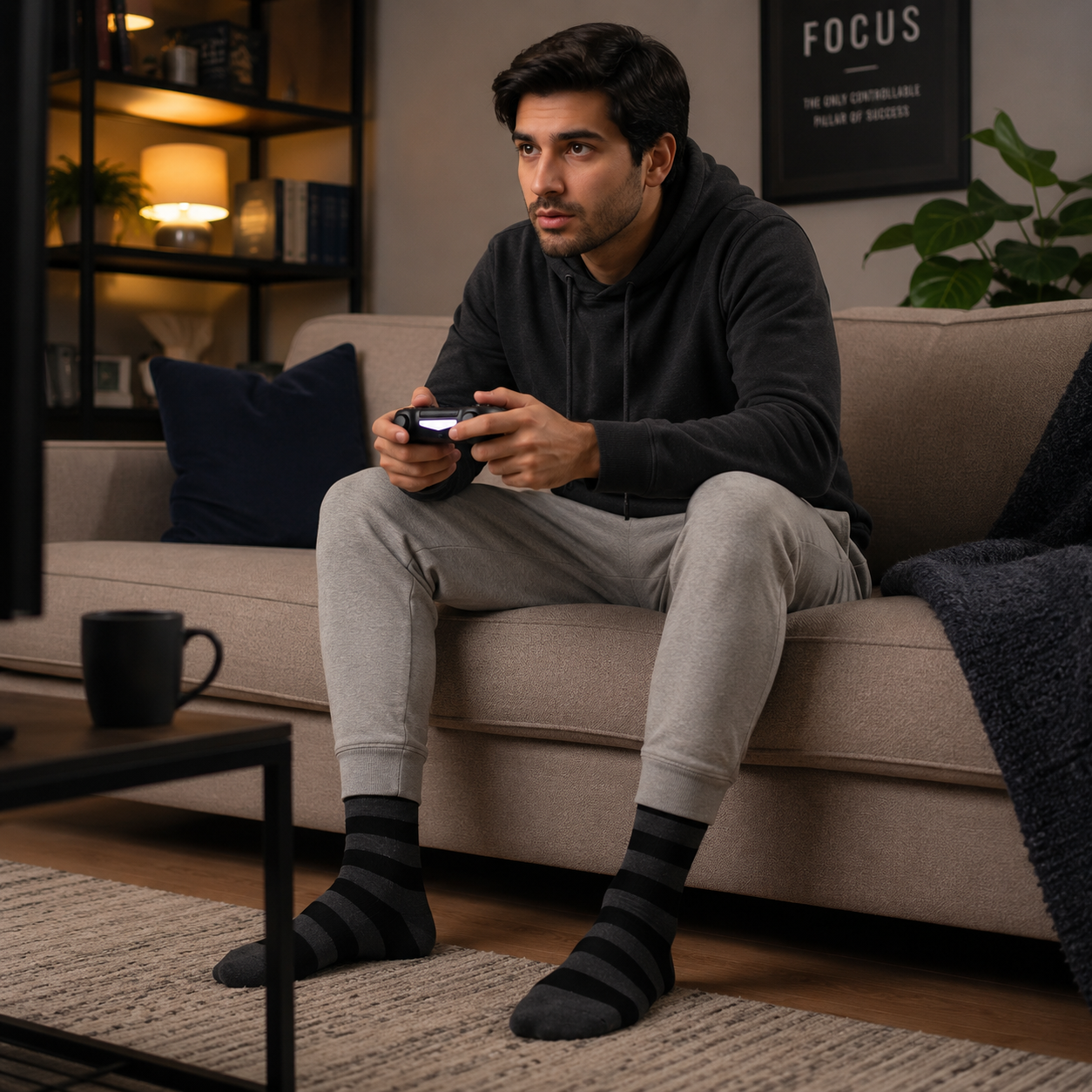 Bold Stripes Crew Socks – Premium Comfort, Stylish Everyday Wear & Long-Lasting Fit