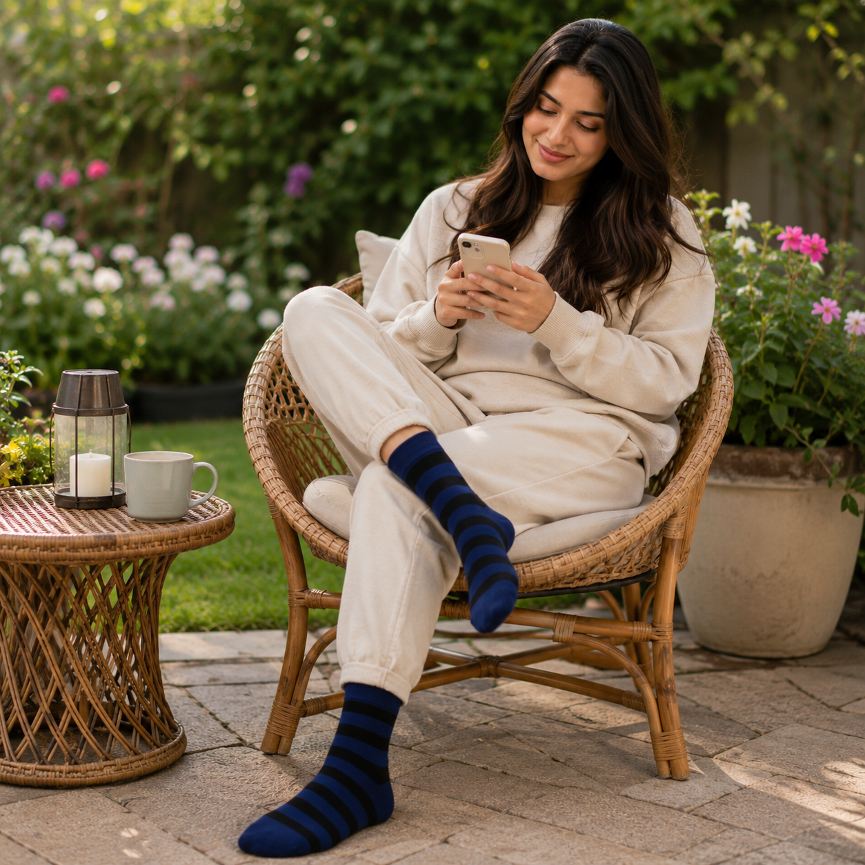 Bold Stripes Crew Socks – Premium Comfort, Stylish Everyday Wear & Long-Lasting Fit