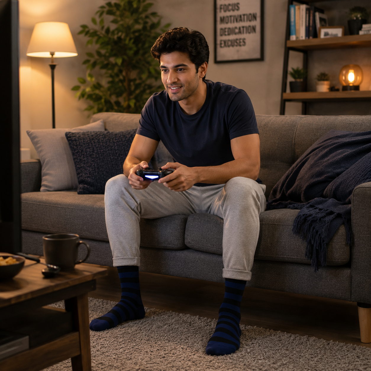 Bold Stripes Crew Socks – Premium Comfort, Stylish Everyday Wear & Long-Lasting Fit