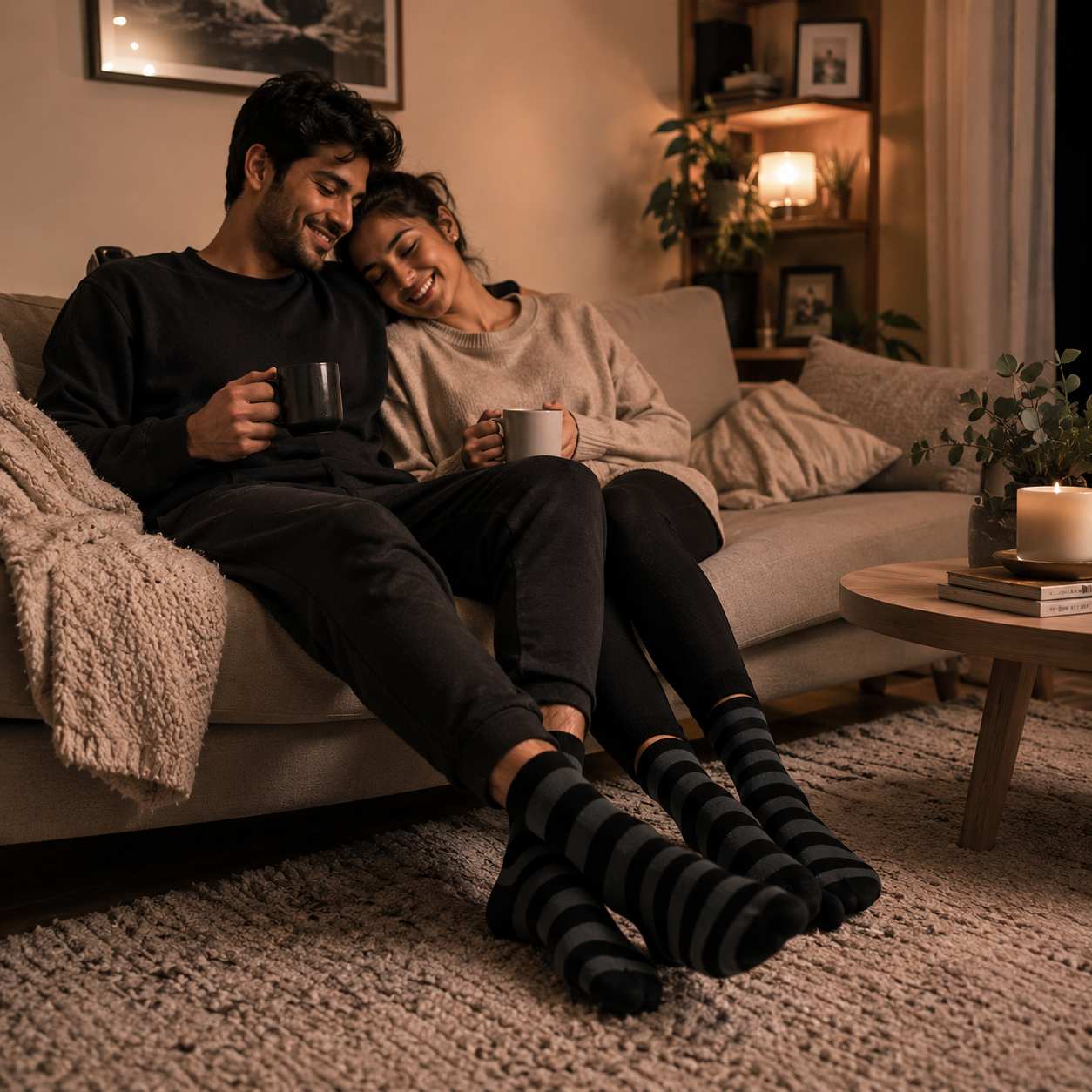 Bold Stripes Crew Socks – Premium Comfort, Stylish Everyday Wear & Long-Lasting Fit