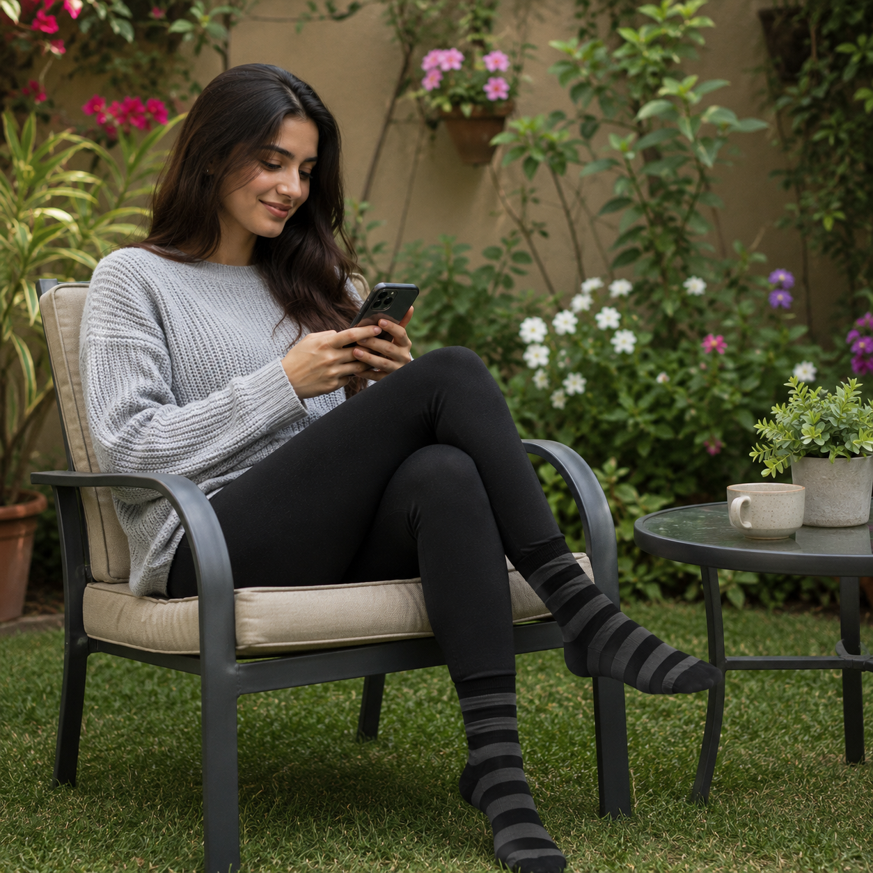 Bold Stripes Crew Socks – Premium Comfort, Stylish Everyday Wear & Long-Lasting Fit