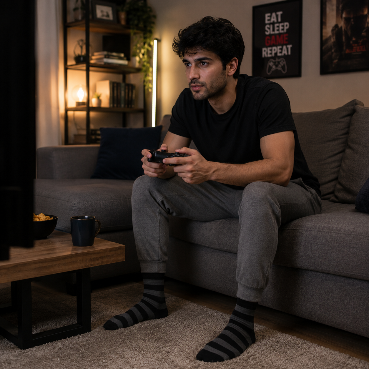 Bold Stripes Crew Socks – Premium Comfort, Stylish Everyday Wear & Long-Lasting Fit