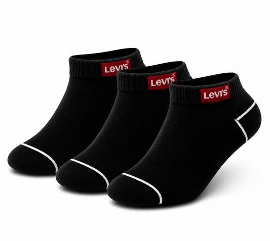 LEVIS Men’s Half Cushion Low Cut Ankle Socks – Premium Sport Comfort & Durable Performance Fit.