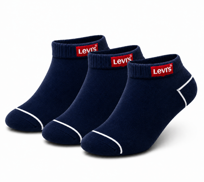 LEVIS Men’s Half Cushion Low Cut Ankle Socks – Premium Sport Comfort & Durable Performance Fit.