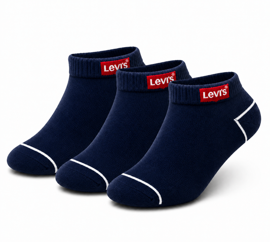 LEVIS Men’s Half Cushion Low Cut Ankle Socks – Premium Sport Comfort & Durable Performance Fit.