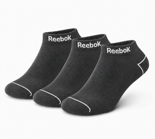 REEBOK Premium Comfort Ankle Socks - Breathable Mesh, Arch Support & Cushioned Athletic Fit.