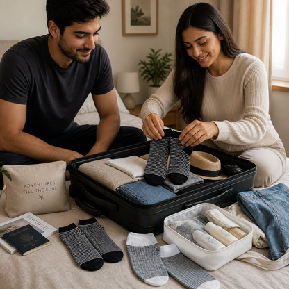 Premium Stripe & Solid Ankle Sock Set - Soft Cotton Blend, Stretchy Fit & Stylish Patterns.