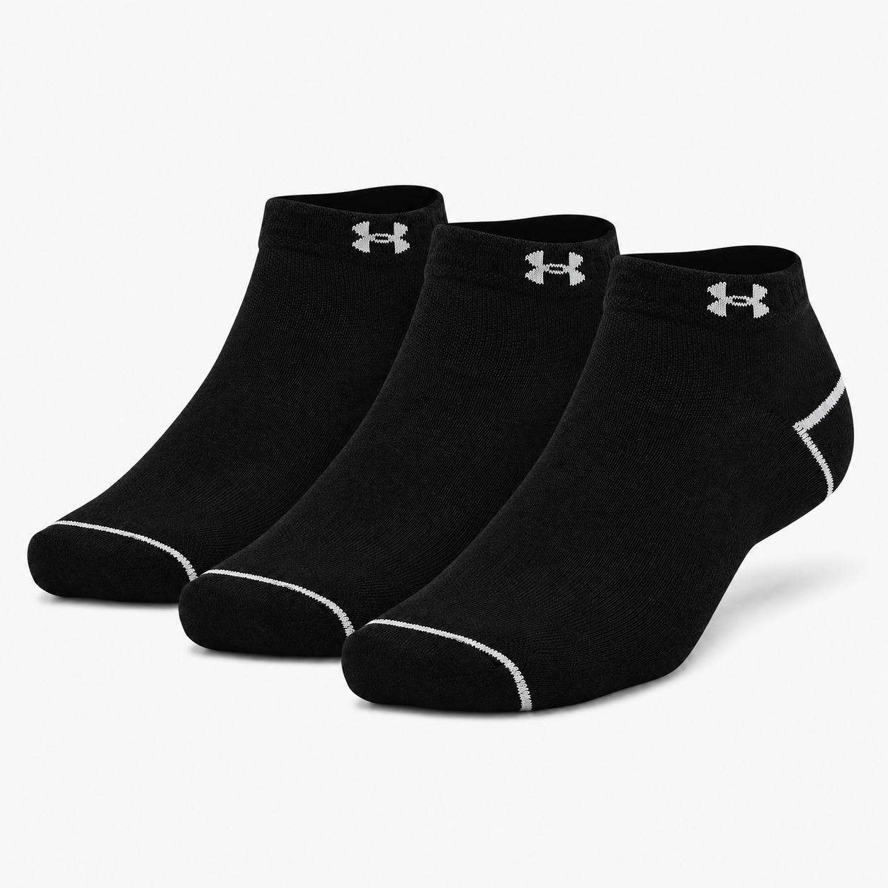 UNDER ARMOUR No-Show Athletic Socks – Cushioned Performance Ankle Socks for Gym & Casual Wear.