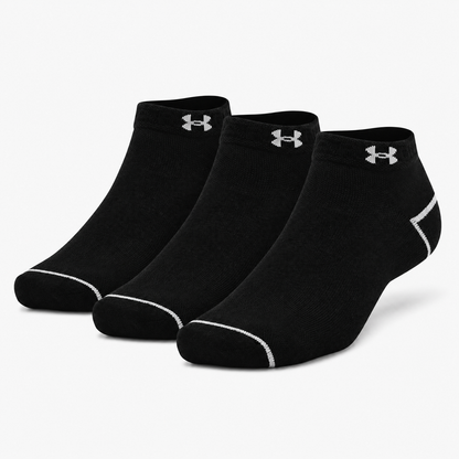 UNDER ARMOUR No-Show Athletic Socks – Cushioned Performance Ankle Socks for Gym & Casual Wear.